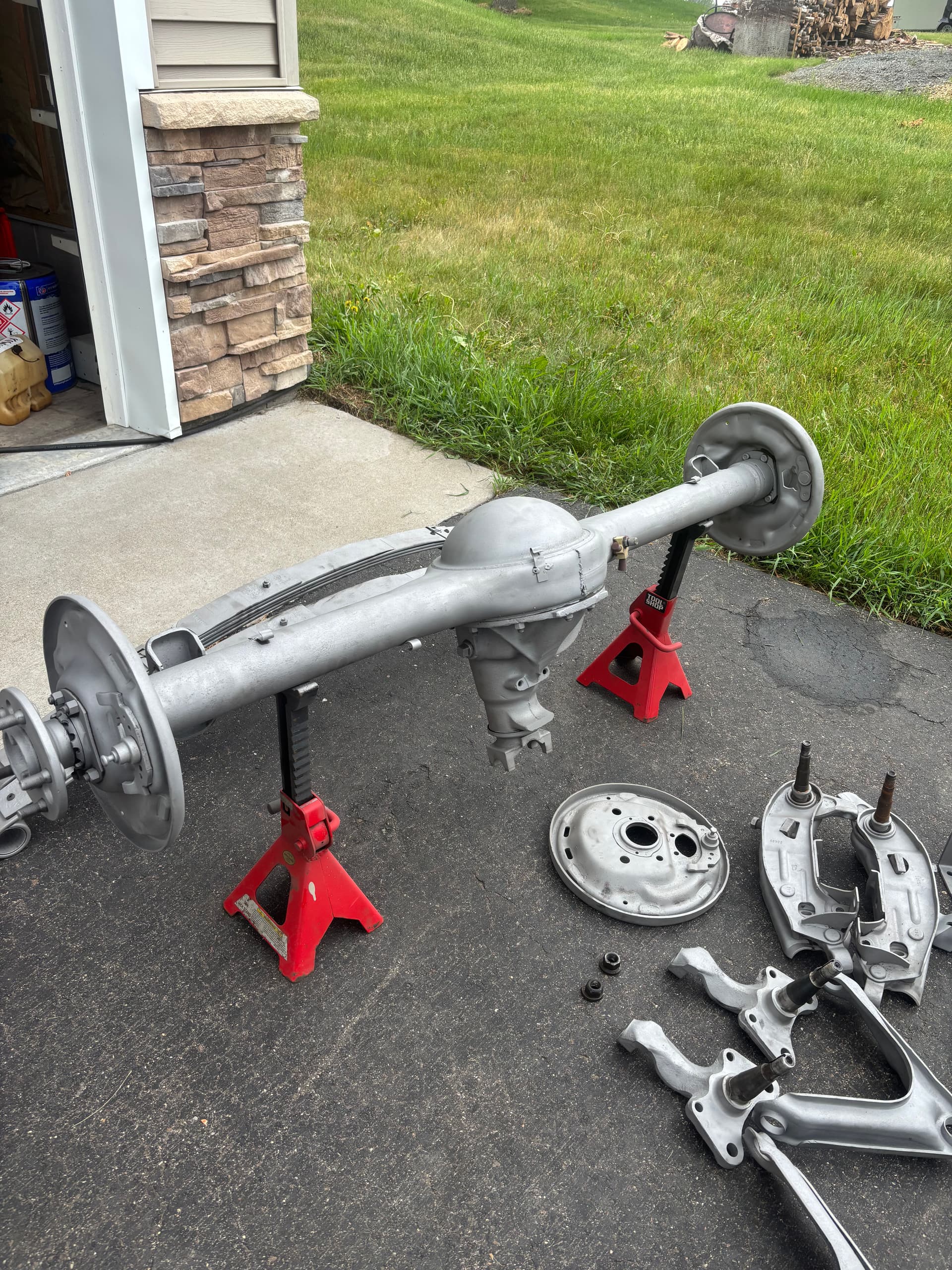 Gallery photos for Sandblasted Suspension and Axle Parts Ready for Restoration: Image #1