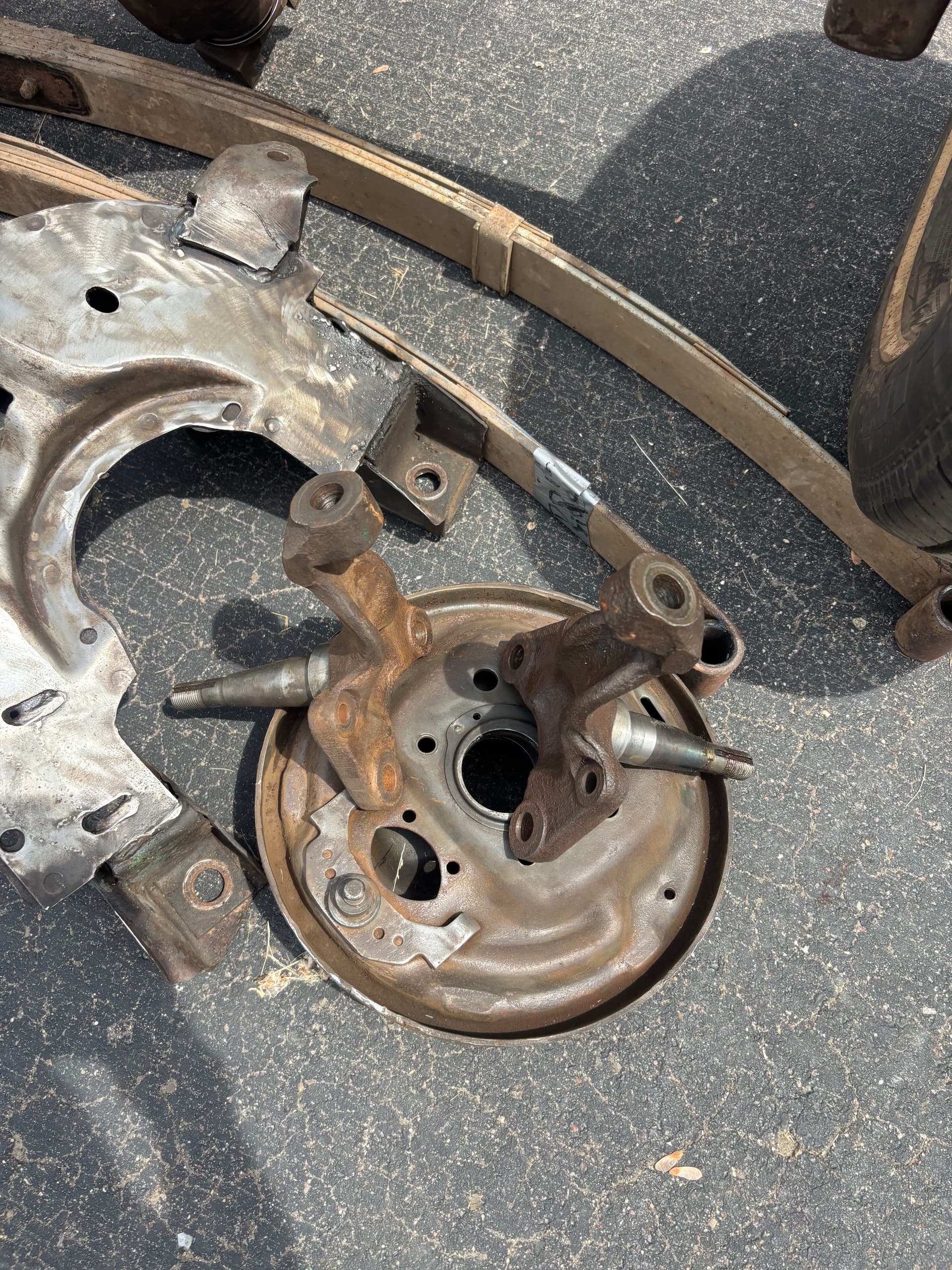 Gallery photos for Sandblasted Suspension and Axle Parts Ready for Restoration: Image #7