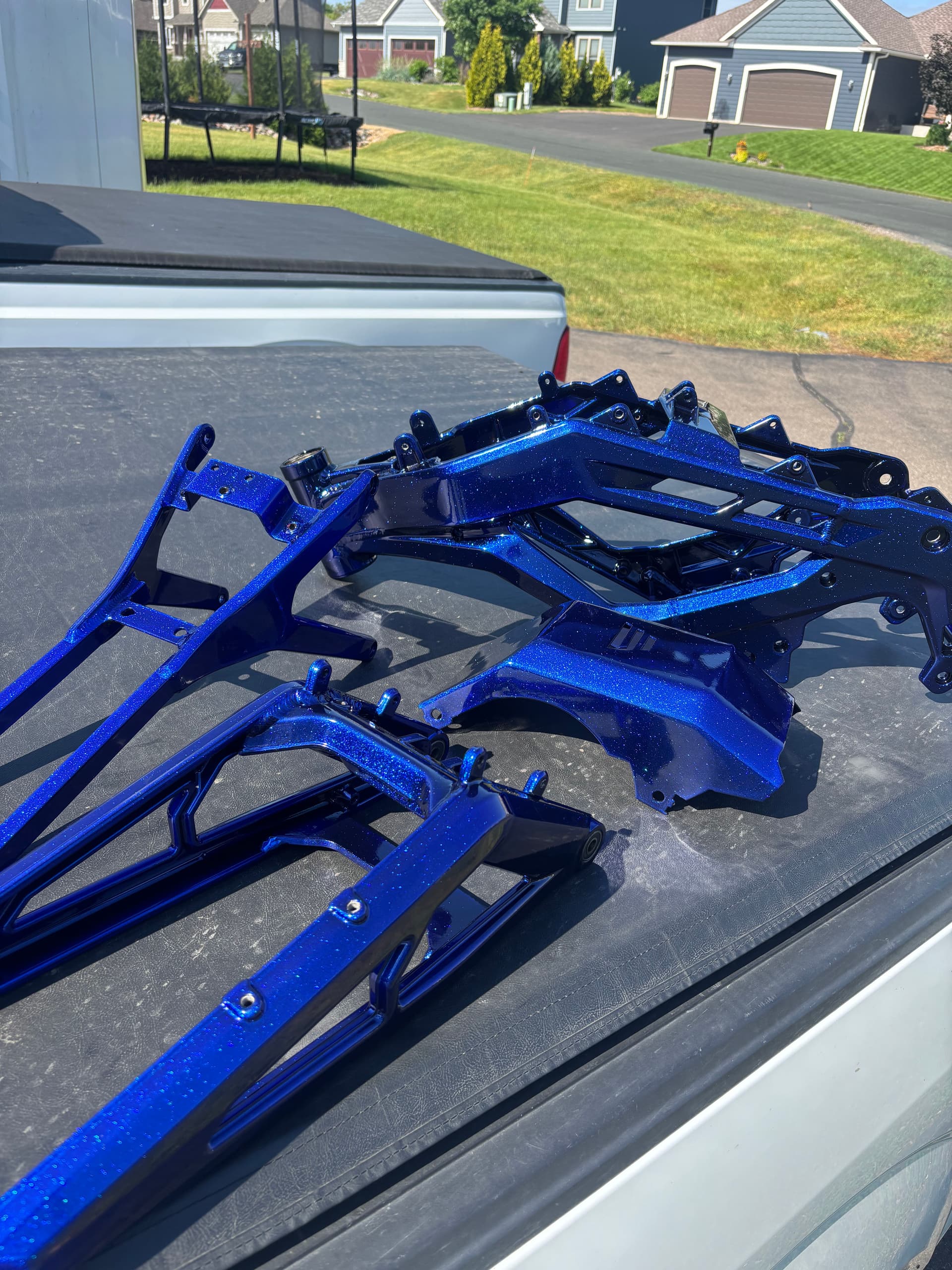 Gallery photos for Sonic Blast Blue Powder Coat on E Ride Pro Parts: Image #3
