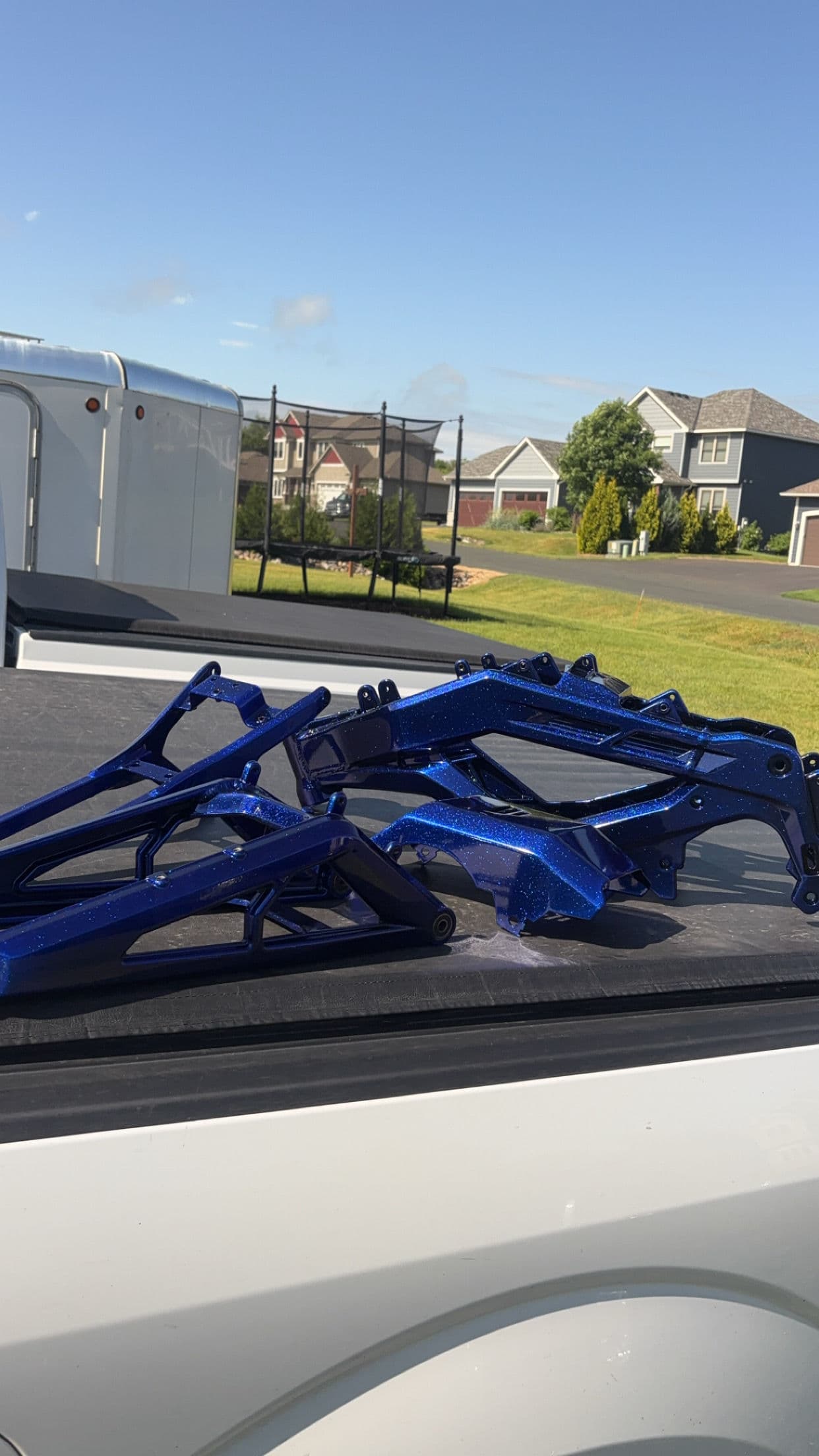 Gallery photos for Sonic Blast Blue Powder Coat on E Ride Pro Parts: Image #4