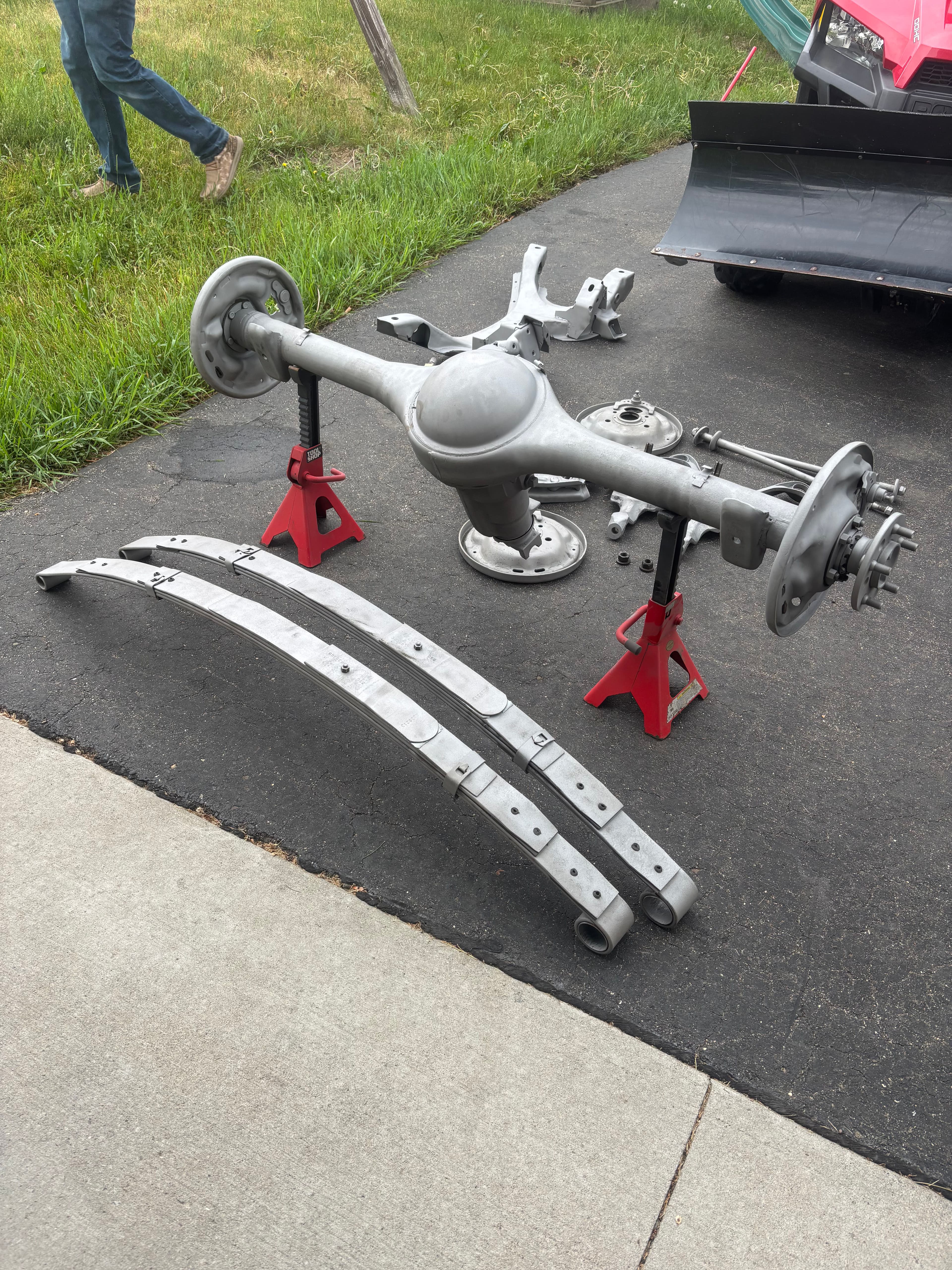 Project Sandblasted Suspension and Axle Parts Ready for Restoration image
